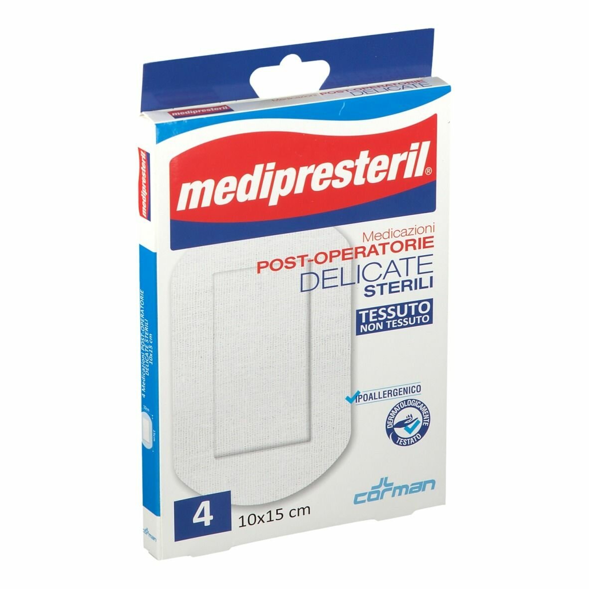 Medicazione medipresteril post operatoria delicata 10x15 4 pezzi