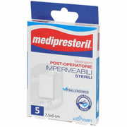 Medicazione medipresteril post operatoria impermeabile sterile 7,5x5cm 5 pezzi