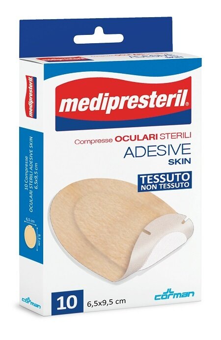 Medipresteril compressa oculare adesive skin 10 pezzi