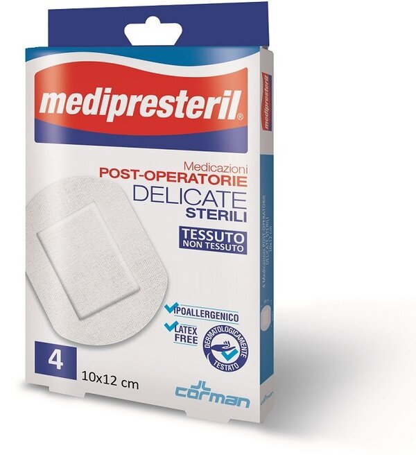 Medipresteril medicazioni post operatorie delicate 10 x 12 4pezzi