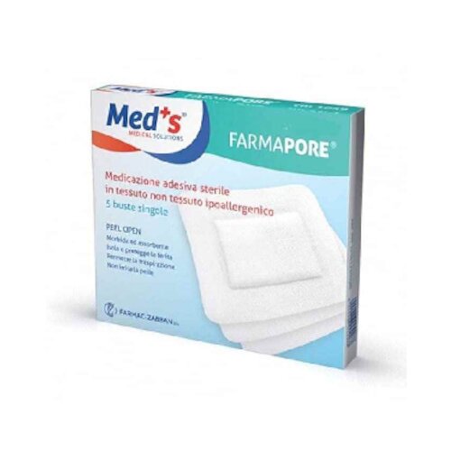 Meds farmapore medicazione adesiva sterile cm15x15 astuccio5 pezzi