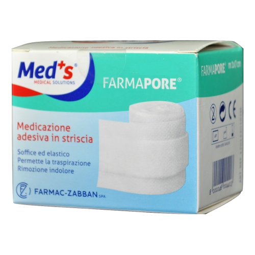 Meds pore medicazione autoadesiva in tessuto non tessuto m 1x10 cm