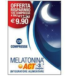Melatonina act 1mg +3 complex 120 compresse 18 g