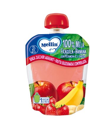 Mellin 100% mela fragola banana 90  g