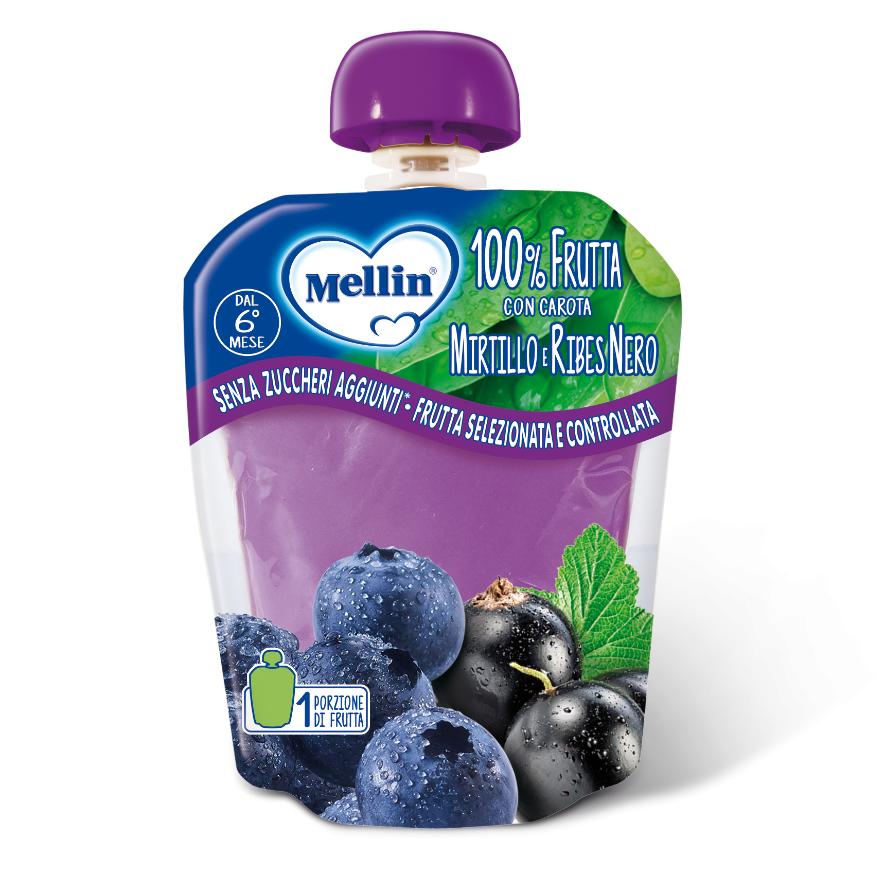 Mellin 100% mirtillo ribes 90 g