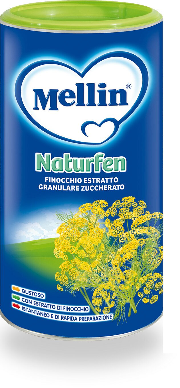 Mellin naturfen estratto granulare solubile zuccherato di finocchio 200g