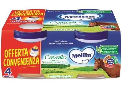 Mellin omogeneizzato cavallo 4 x 80 g