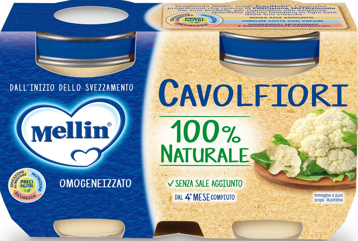 Mellin omogeneizzato cavolfiore 2 x 125 g