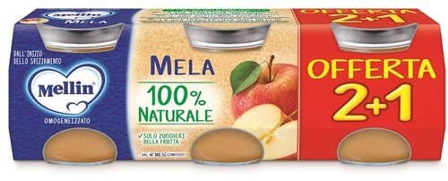 Mellin omogeneizzato mela 3 pezzi da 100 g