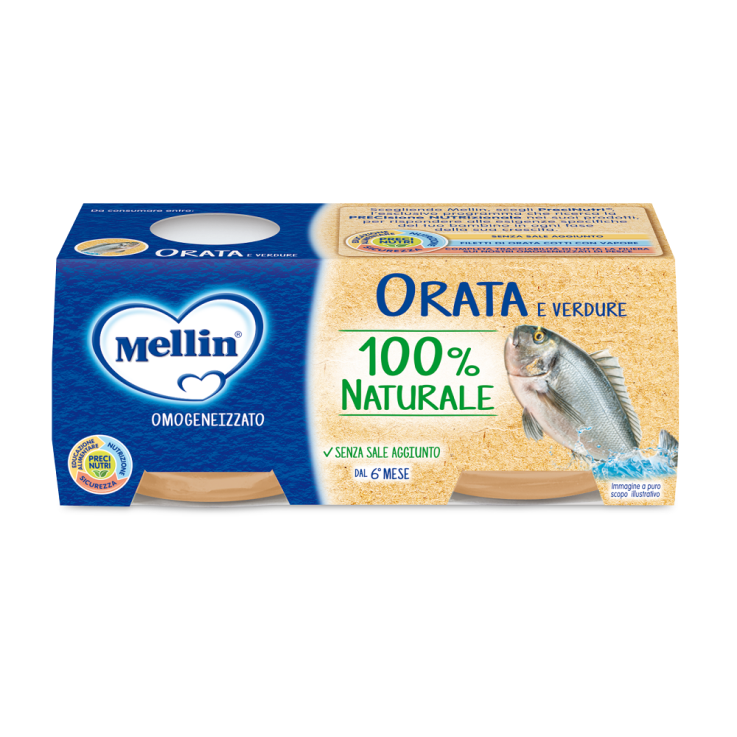 Mellin Omogeneizzato Orate e Verdure 4x80g 4 vasetti