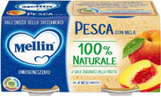 Mellin omogeneizzato pesca mela 100 g 2 pezzi