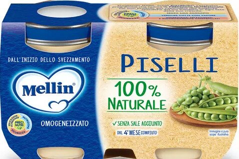 Mellin omogeneizzato piselli 2 x 125 g
