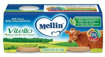 Mellin omogeneizzato vitello 2 x 120 g