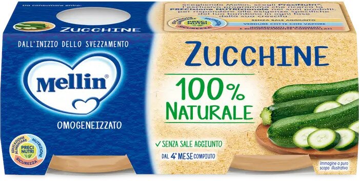 Mellin omogeneizzato zucchine 2 x 80 g