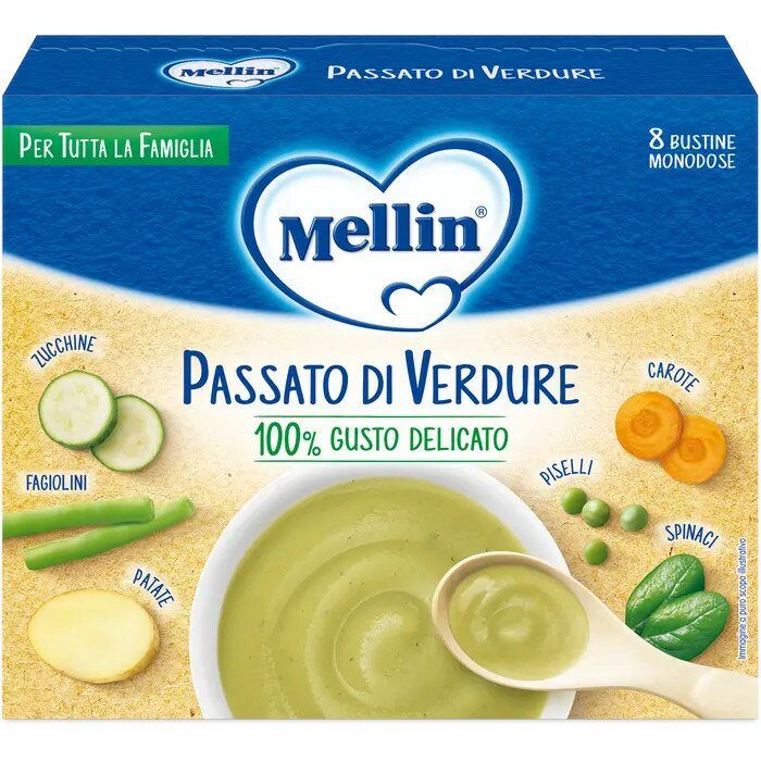 Mellin passato verdure 8 bustine 8 g