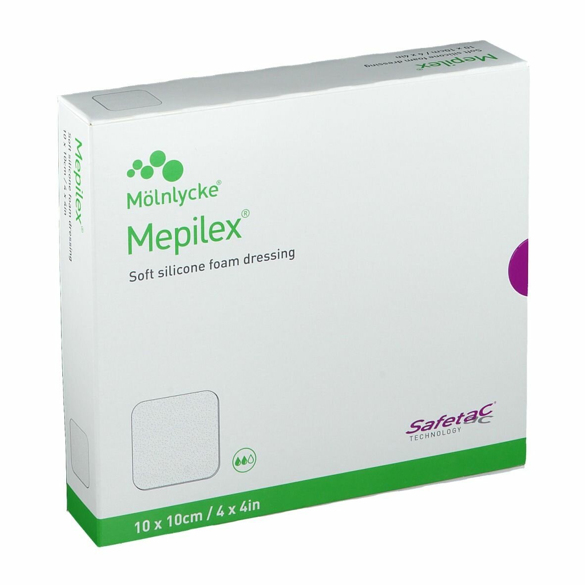 Mepilex medicazione in schiuma di poliuretano 10x10 cm 5 pezzi