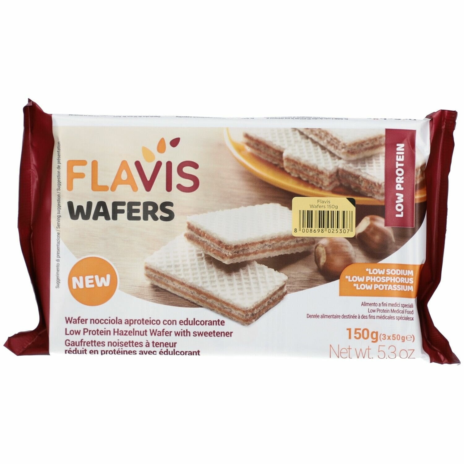 Mevalia flavis wafer nocciola 150 g