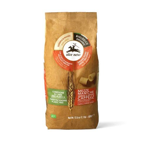 Mezze maniche di semola senatore cappelli parchi toscani bio 500 g