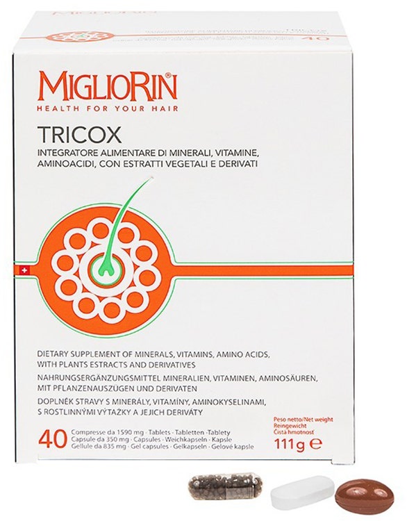 Migliorin tricox 40 capsule + 40 tavolette + 40 gellule