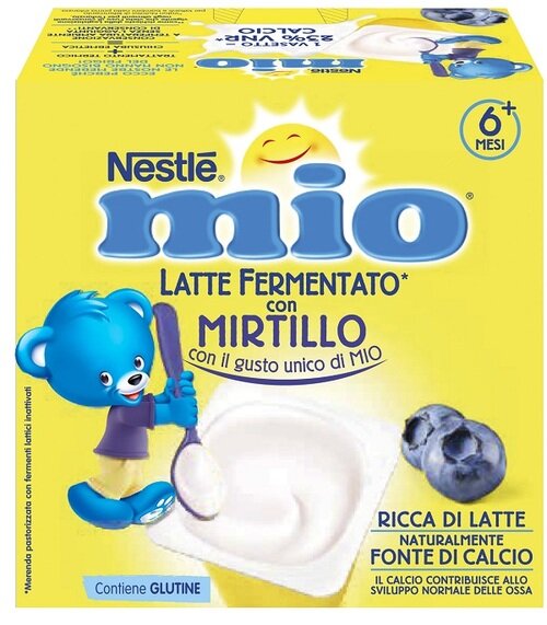 Mio merenda latte fermentato mirtillo 4 pezzi da 100 g