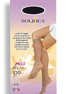 Miss relax 100 sheer gambaletto blu scuro 2