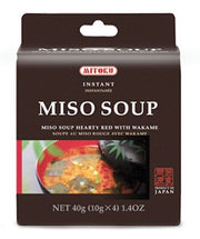 Mitoku zuppa di miso istantanea alle alghe 4 bustine da 10 g l'una
