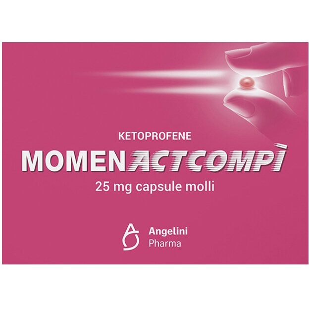 Momenactcompì 10 Capsule Molli 25mg Ketoprofene