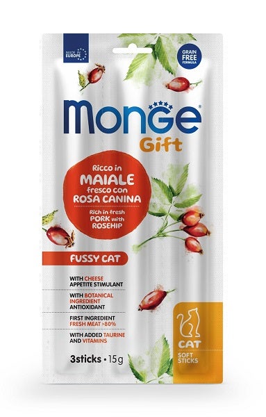 Monge cat soft sticks gift applicatore