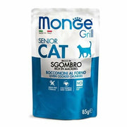 Monge Grill Senior Cibo Umido Per Gatti Adulti allo Sgombro 85g