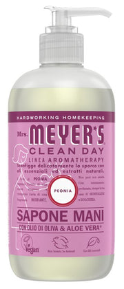 Mrs meyer's clean day sapone mani peonia 370 ml