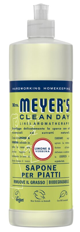 Mrs meyer's clean day sapone piatti limone verbena 473 ml