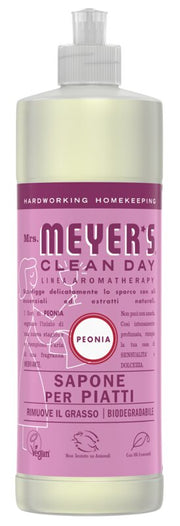 Mrs meyer's clean day sapone piatti peonia 473 ml