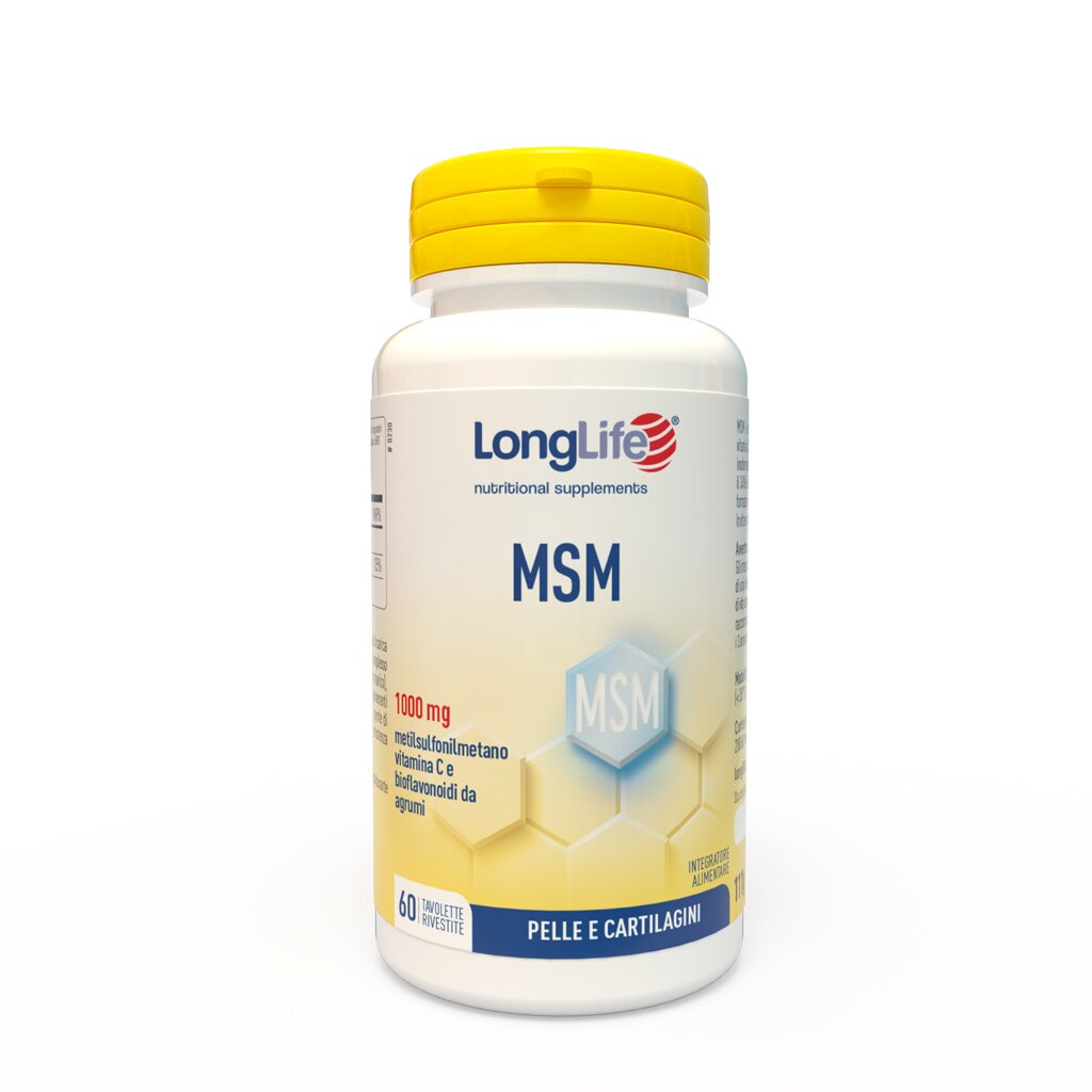 MSM LongLife Integratore di Zolfo 60 Tavolette