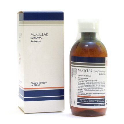 Muciclar 15 mg/5ml sciroppo 200 ml
