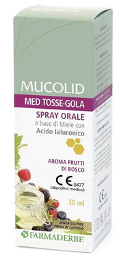 Mucolid med tosse gola spray orale 30 ml aroma frutti di bosco