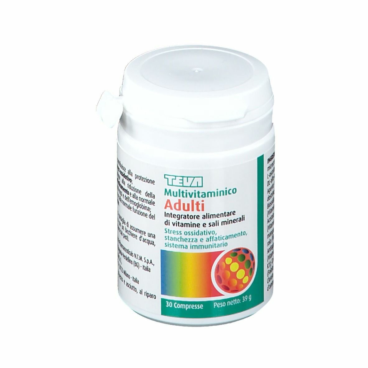 Multivitaminico adulti teva 30 compresse 30 g
