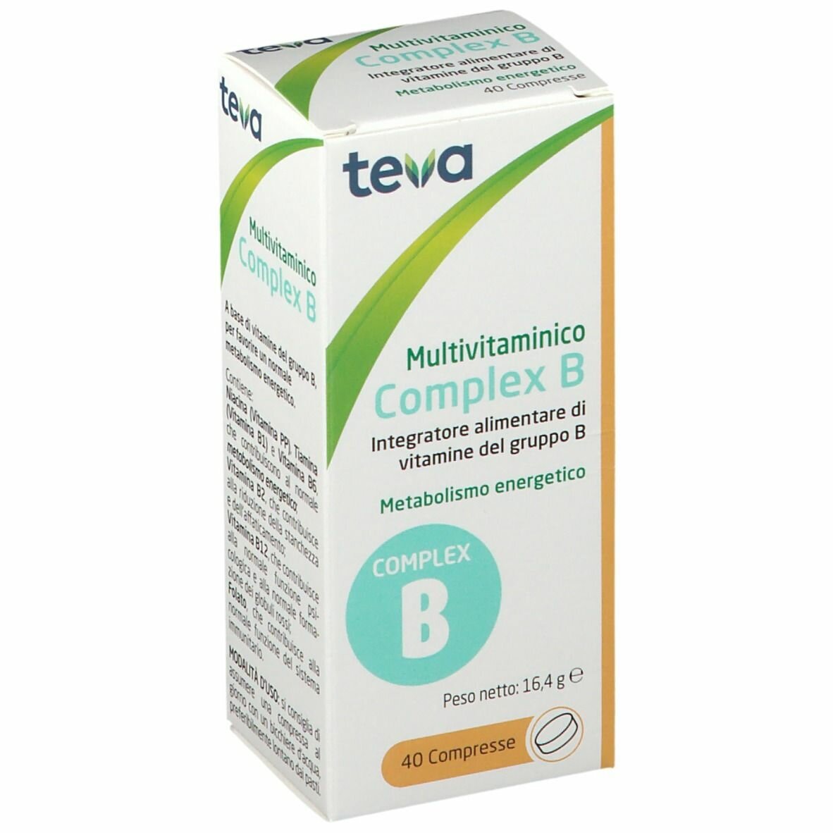 Multivitaminico complex b teva 40 compresse 16,4 g