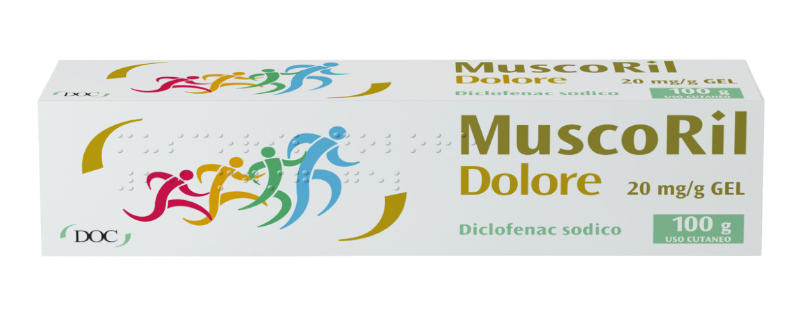 Muscoril dolore 20 mg/g gel 1 tubo in pe/al/pe da 100 g