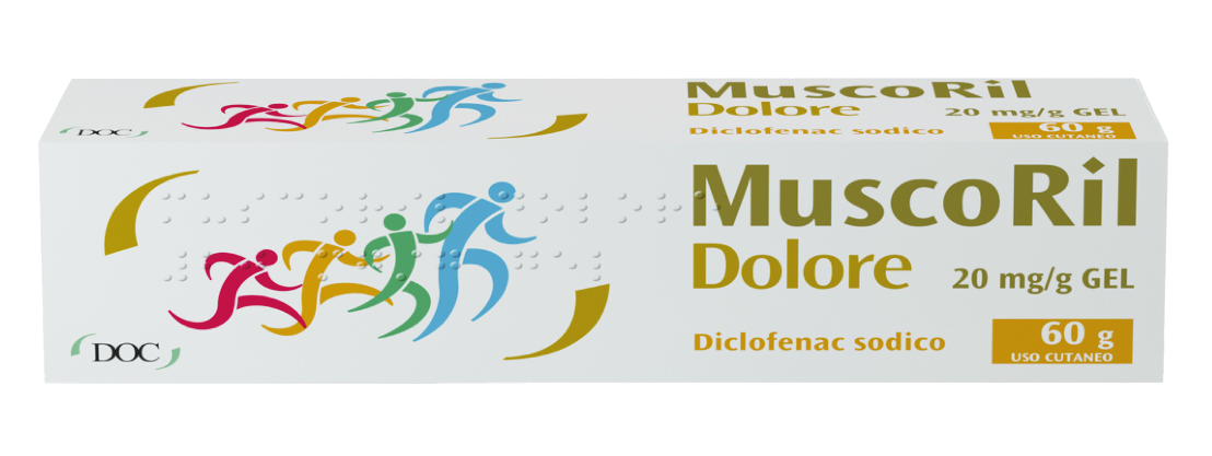 Muscoril dolore 20 mg/g gel 1 tubo in pe/al/pe da 60 g