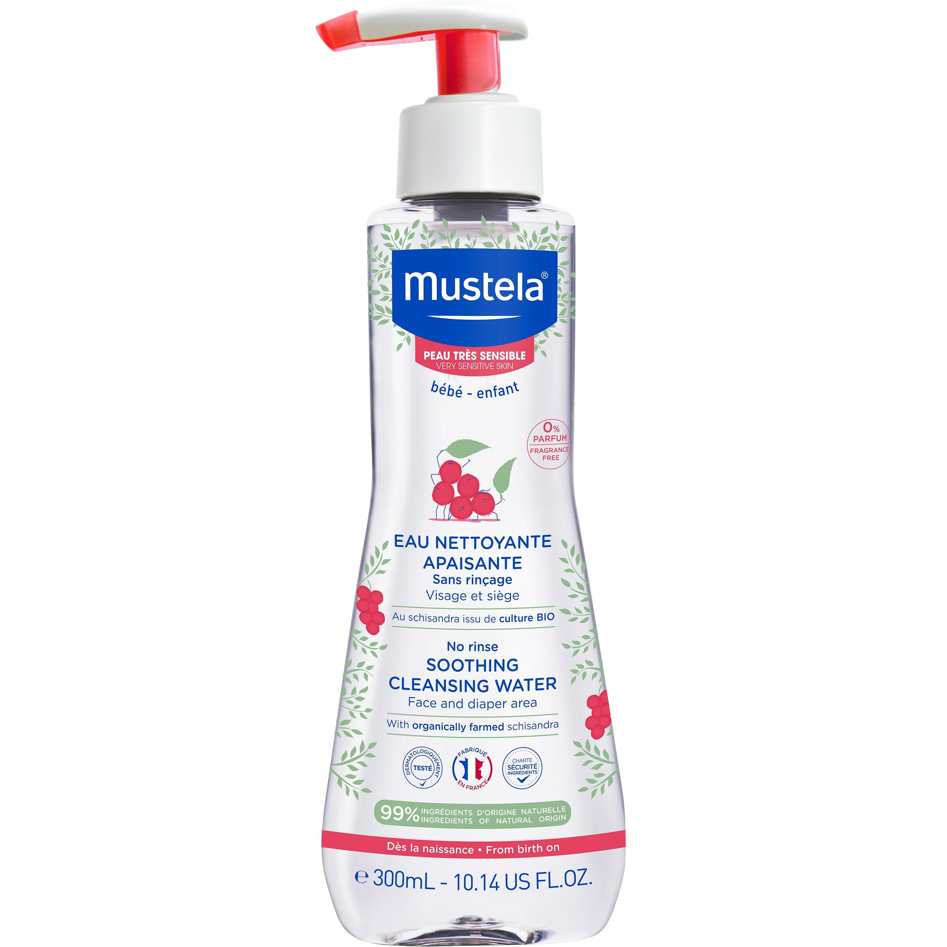 Mustela fluido lenitivo senza risciacquo 300ml