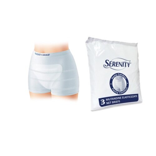 Mutandina a rete per incontinenza serenity panty comfort xl3 pezzi