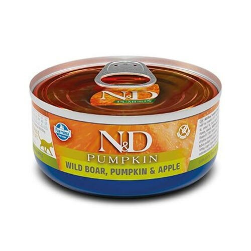 N&D Pumpkin Mangime Gatti Umido Gusto Cinghiale Mela e Zucca 80g