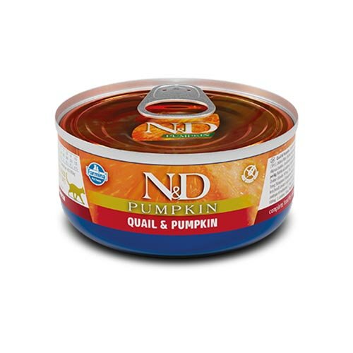 N&D Pumpkin Mangime Gatti Umido Gusto Quaglia e Zucca 80g