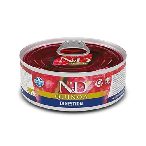 N&D Quinoa Digestion Gatto Alimento Dietetico Completo Umido 80g