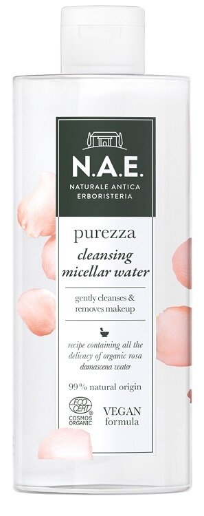 Nae acqua micellare delicata purezza struccante viso acqua rosa damascena biologica formula vegana 500 ml