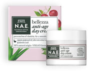 Nae crema giorno anti eta' bellezza crema viso olio semi uva estratto aloe vera biologico acido ialuronico formula vegana 50 ml