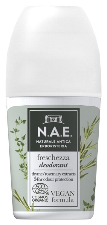 Nae deodorante freschezza estratti foglie timo biologico rosmarino formula vegana 50 ml