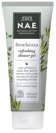 Nae docciaschiuma freschezza bagnoschiuma estratti foglie timo biologico rosmarino formula vegana 200 ml