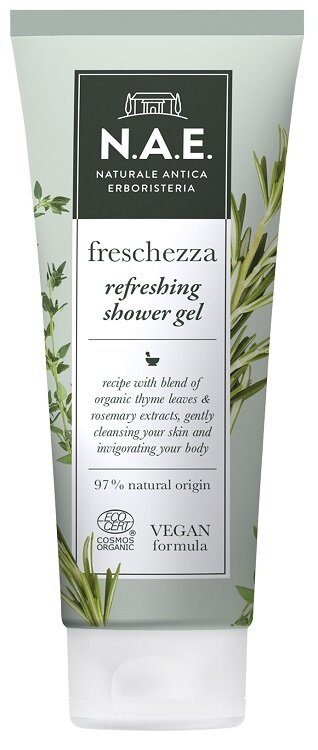 Nae docciaschiuma freschezza bagnoschiuma estratti foglie timo biologico rosmarino formula vegana 200 ml