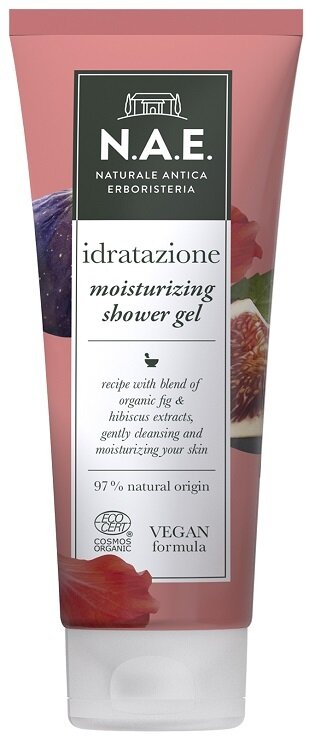 Nae docciaschiuma idratazione bagnoschiuma estratti fico ibisco biologici formula vegana 200 ml